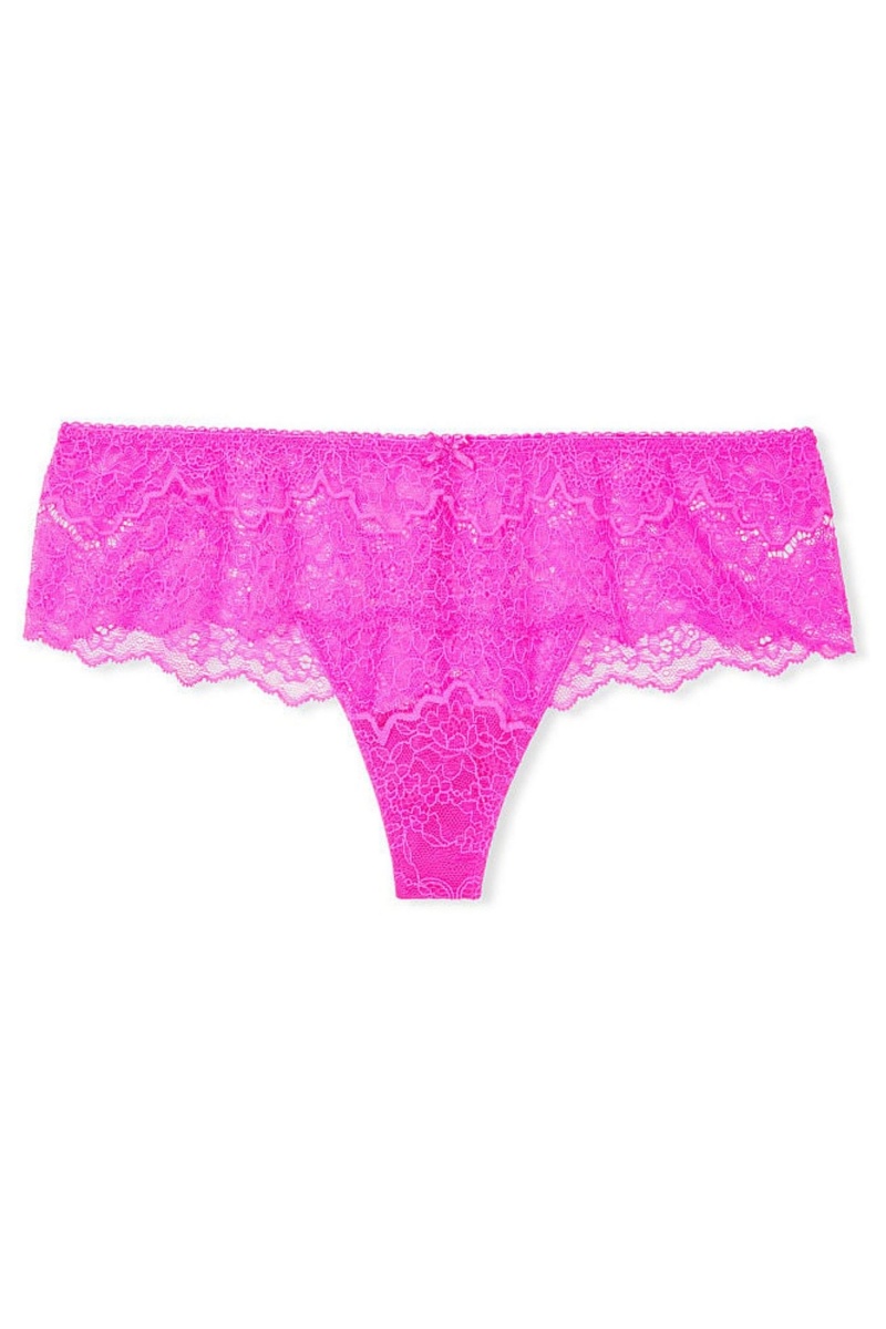 Victoria's Secret Dream Angels Floral Dentelle Hipster Lanières Knickers Rose | XMJV-38745