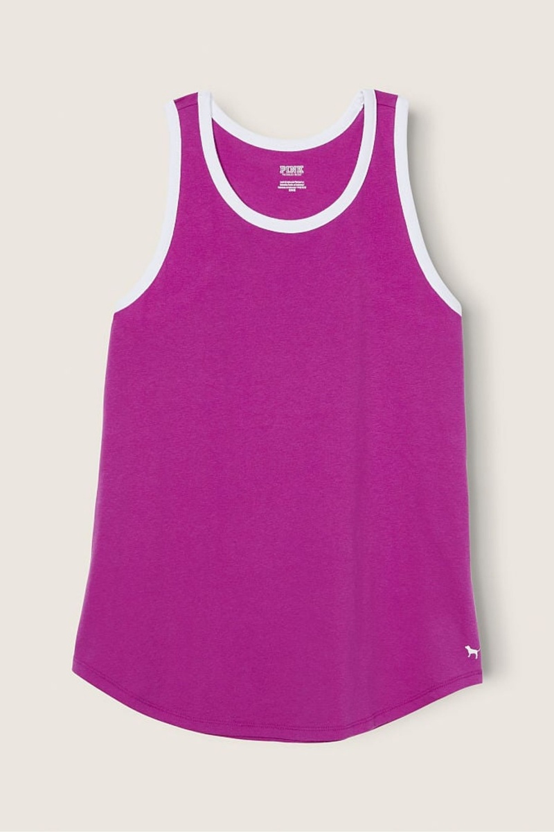 Victoria\'s Secret Everyday Ringer Tank Bleu | DMRY-73501