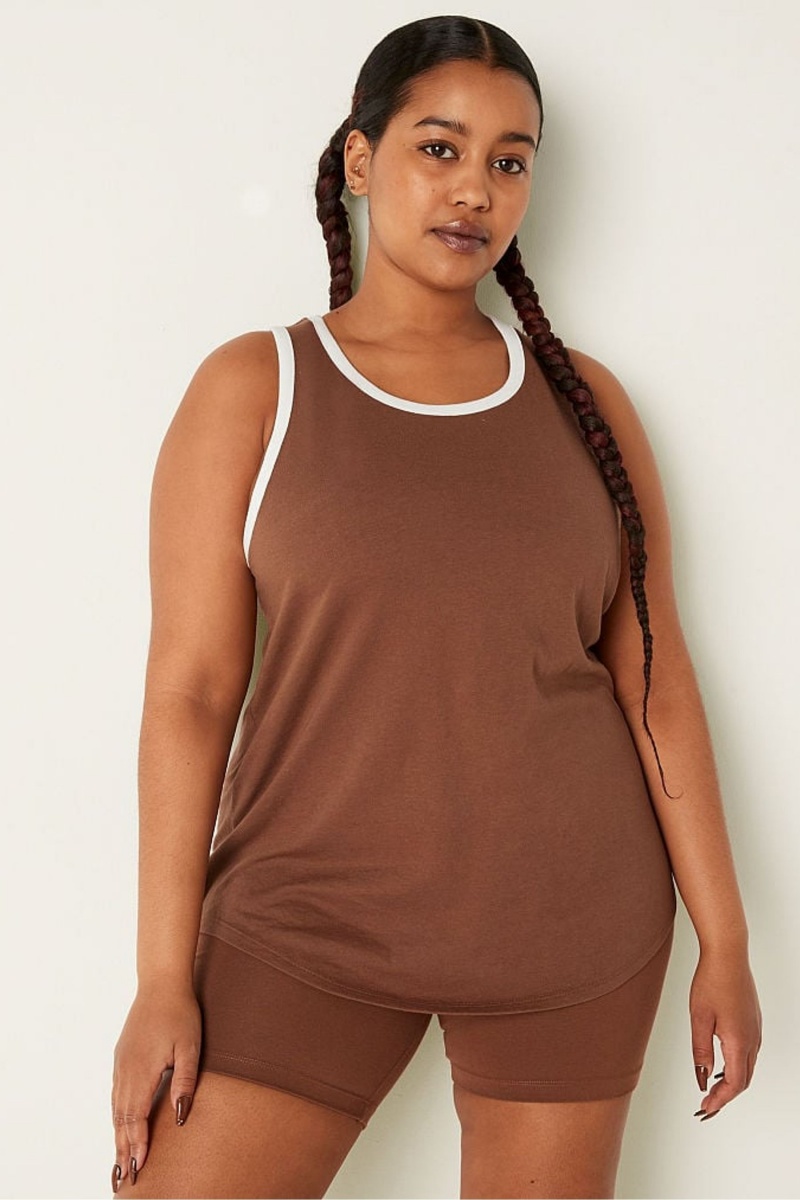 Victoria\'s Secret Everyday Ringer Tank Marron | POCT-23085