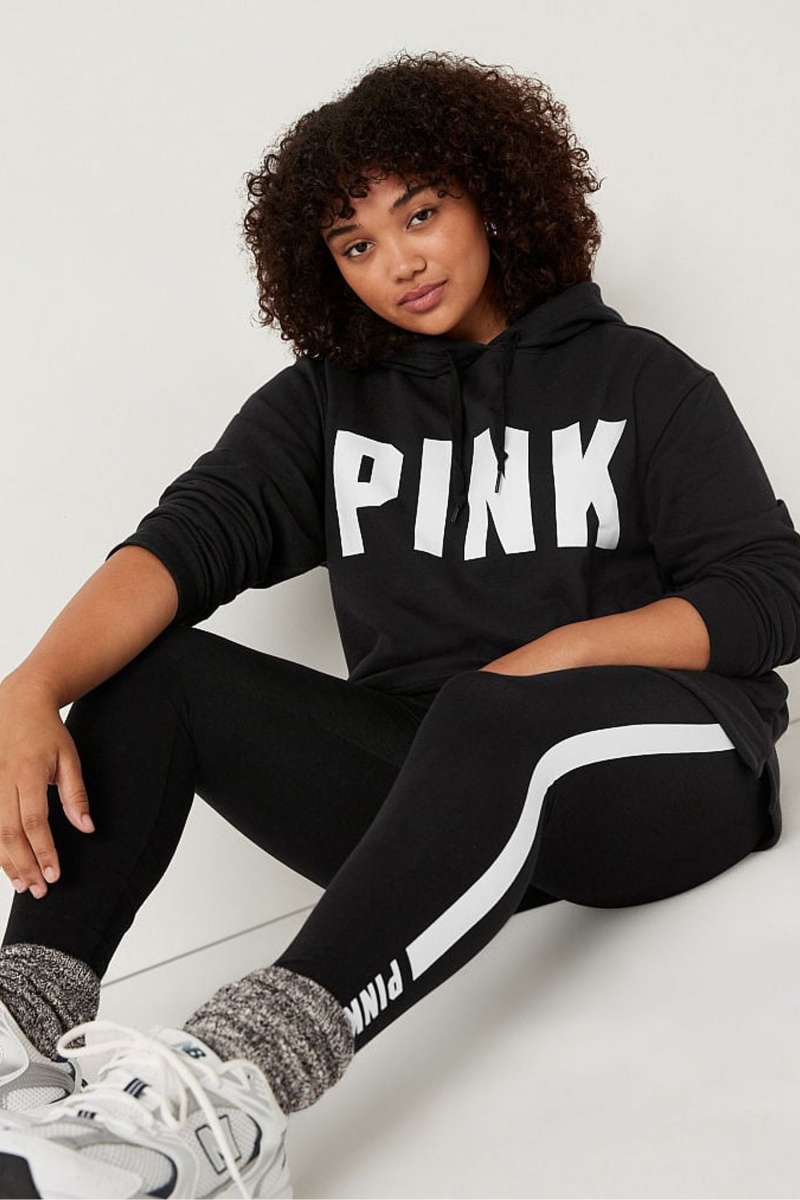 Victoria's Secret Fleece Campus Hoodie Noir | ESHV-71450