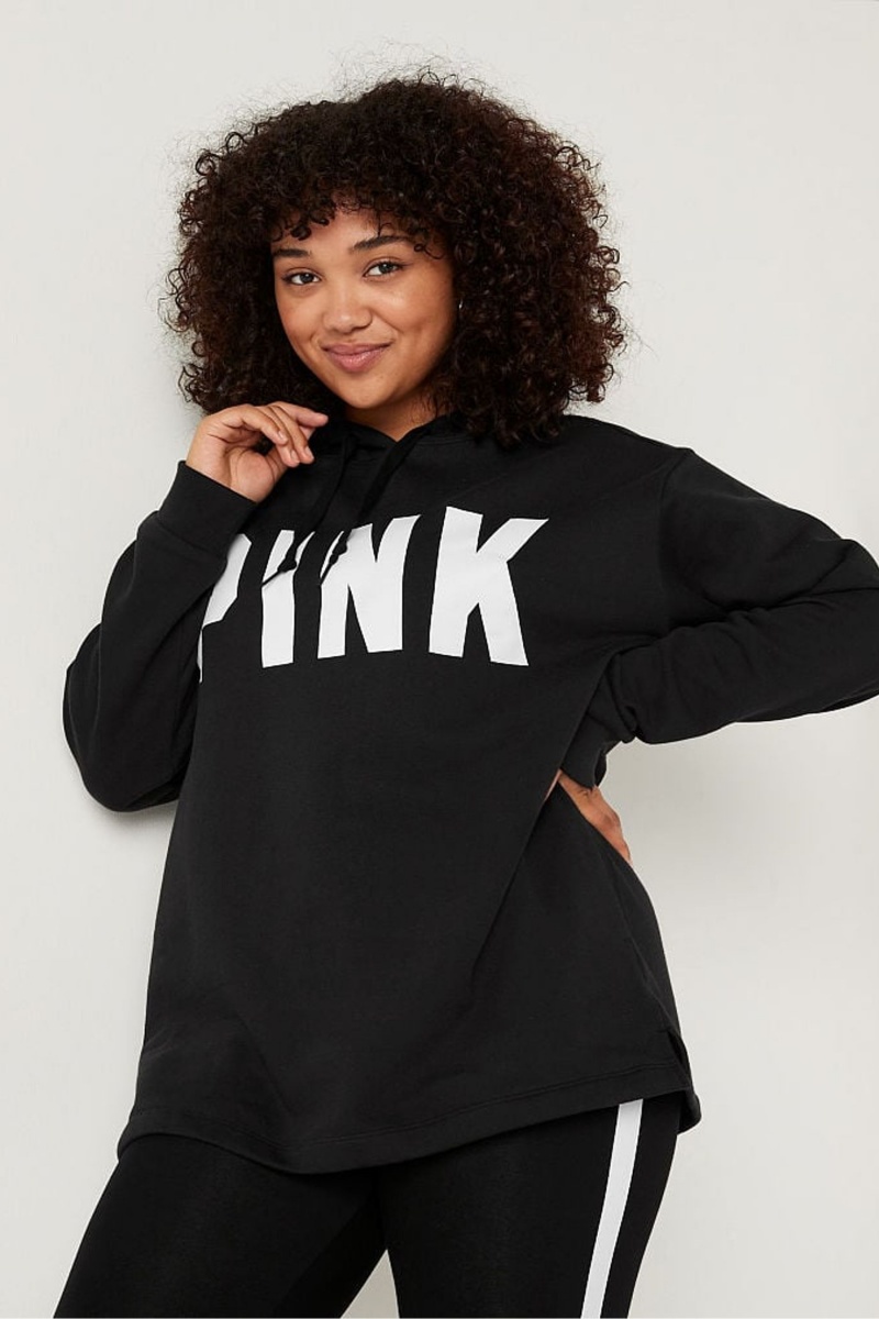 Victoria\'s Secret Fleece Campus Hoodie Noir | ESHV-71450