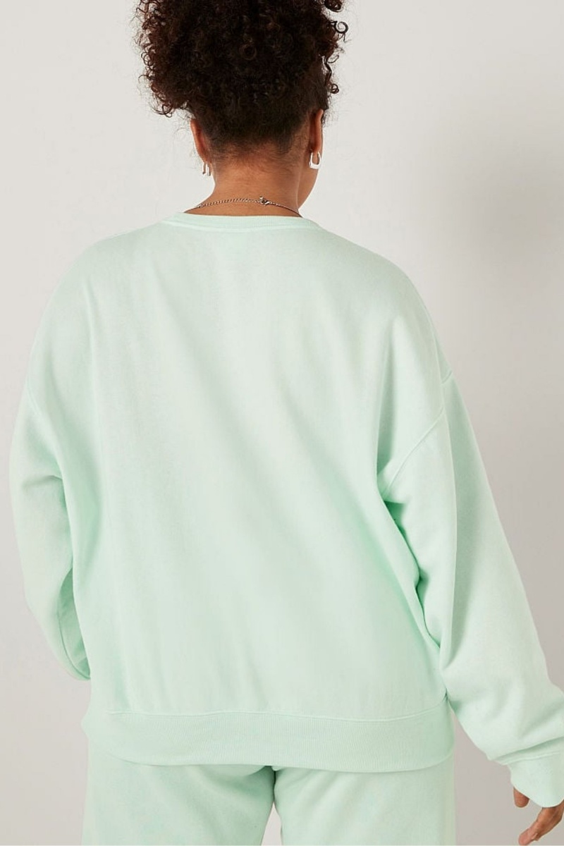 Victoria's Secret Fleece Long Sleeve Sweatshirt Vert | OJIL-65078