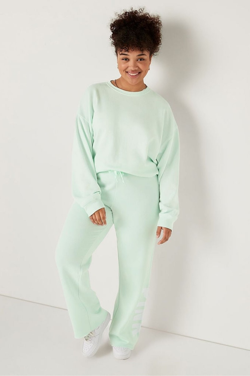 Victoria's Secret Fleece Long Sleeve Sweatshirt Vert | OJIL-65078