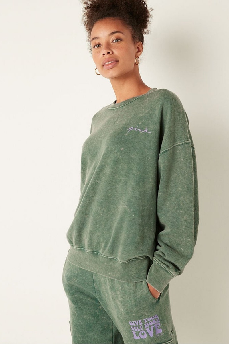 Victoria\'s Secret Fleece Long Sleeve Sweatshirt Noir | BFGR-43192