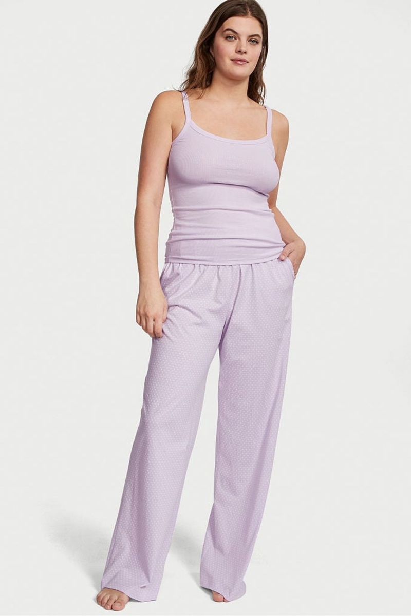 Victoria\'s Secret Knit Long Pyjamas Noir | INWQ-46829