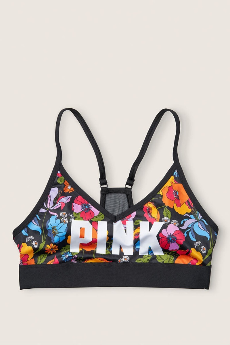 Victoria's Secret Lightly Doublée Low Impact Sports Bra Neon Bubble Empower Each Other | XFWV-62518