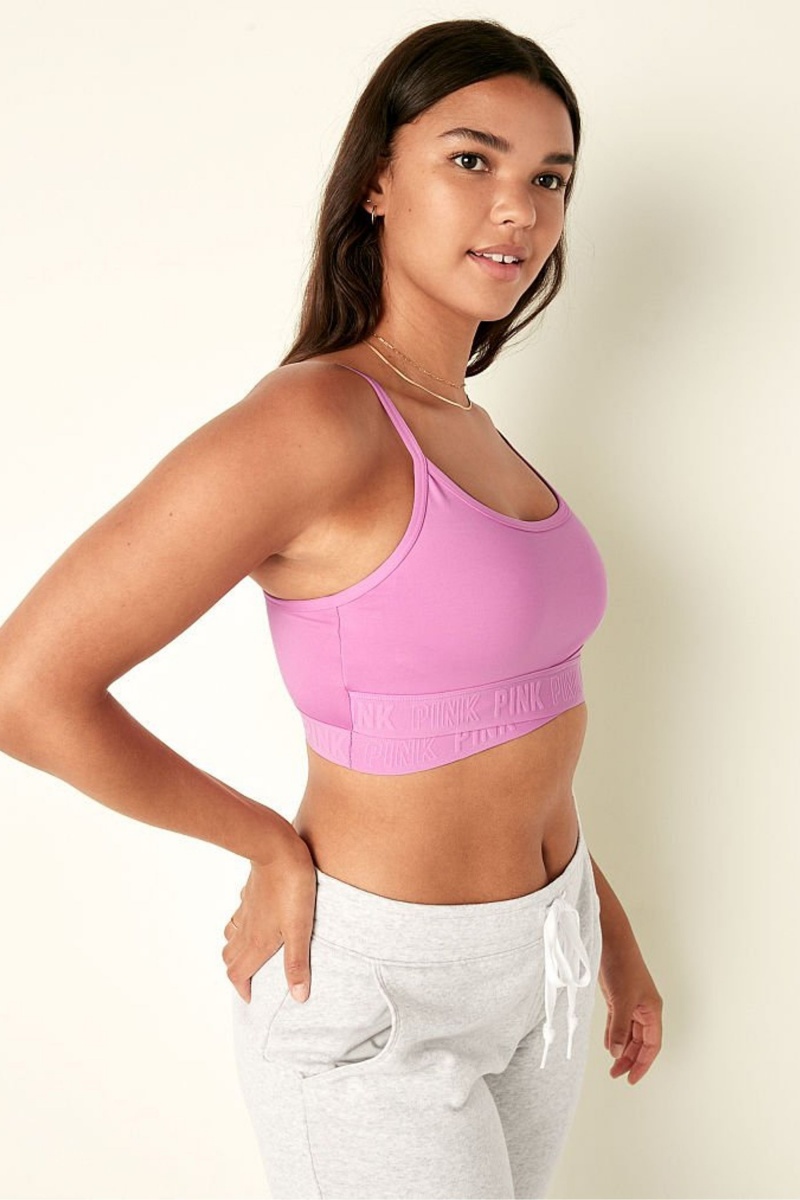 Victoria's Secret Lightly Doublée Low Impact Crossover Sports Bra Bleu | QPIV-84563