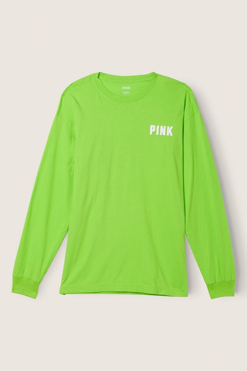 Victoria's Secret Long Sleeve T-Shirt Vert | GXBO-08351