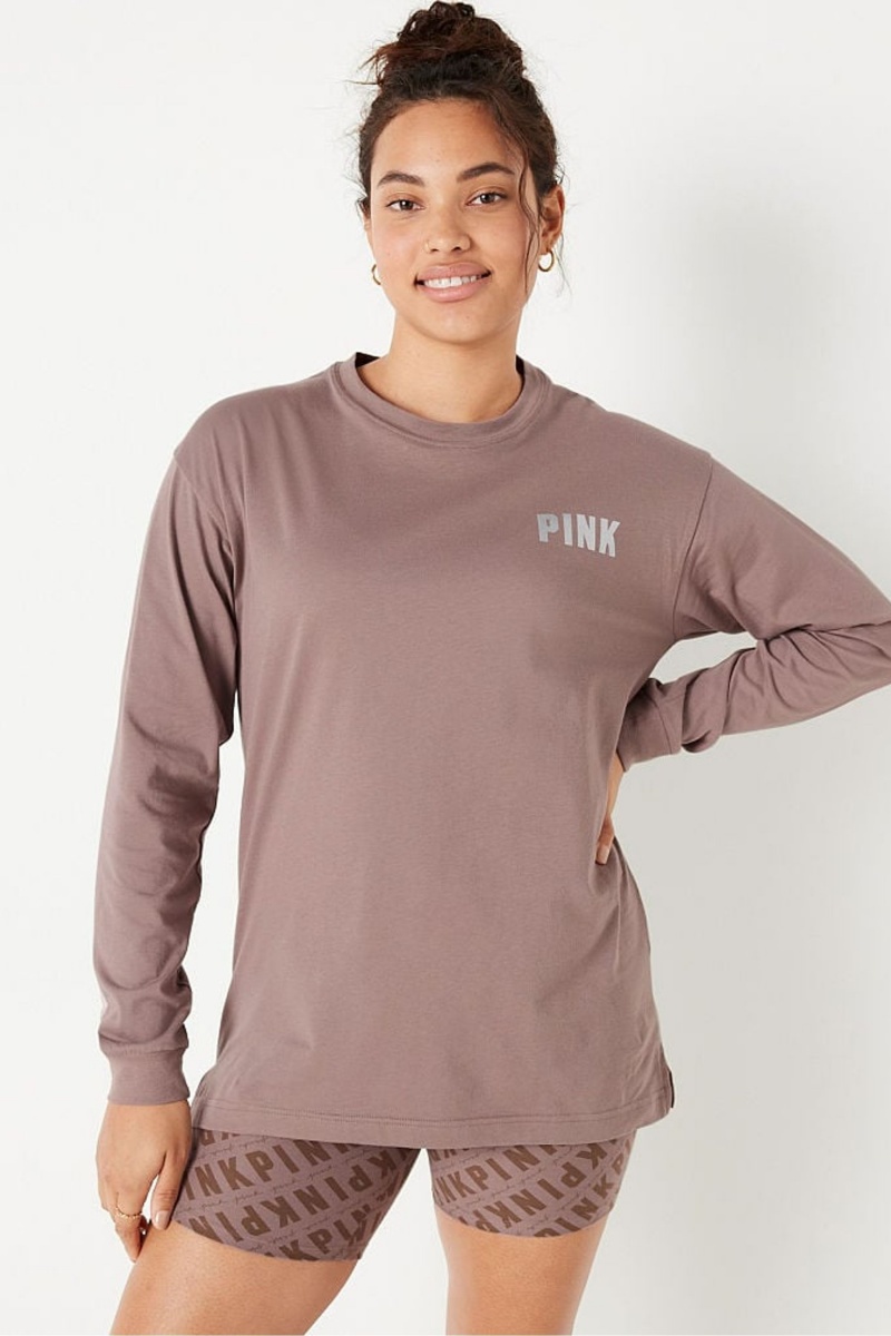 Victoria\'s Secret Long Sleeve T-Shirt Vert | EVDO-74213