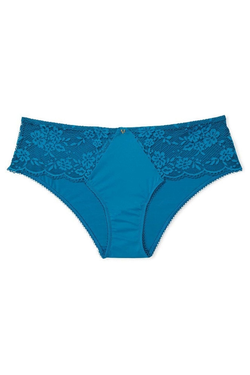 Victoria's Secret Love Cloud Dentelle Trim Hipster Knickers Bleu | WNTI-52863