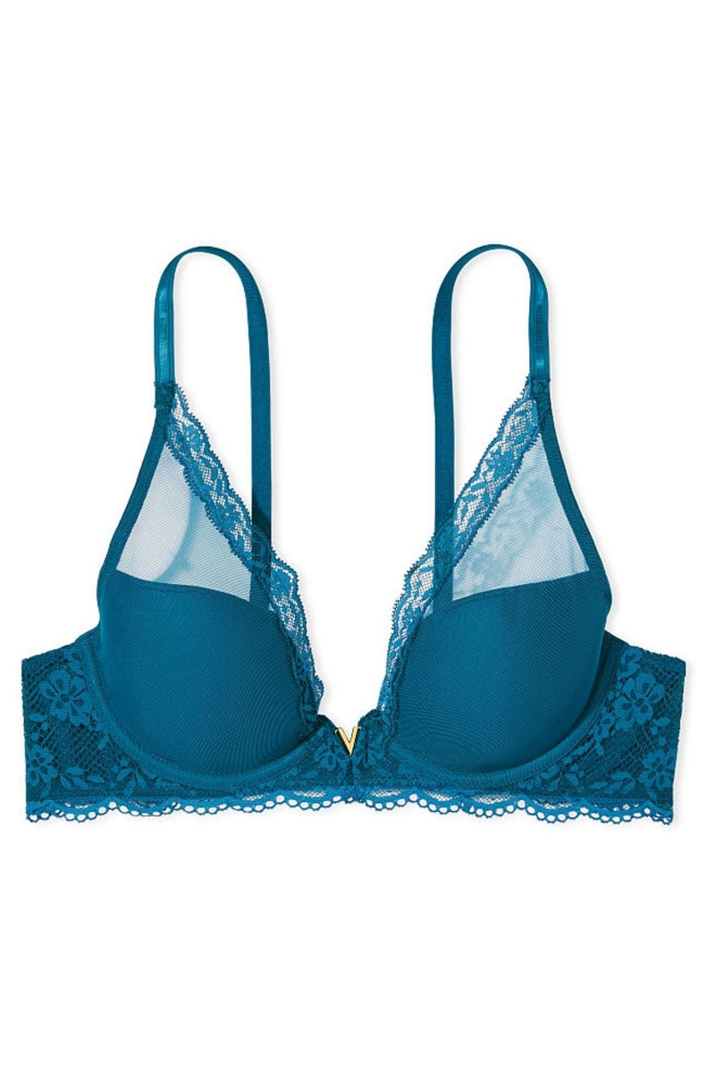 Victoria's Secret Love Cloud Love Cloud Lightly Doublée Plunge Bra Bleu | FJKA-02341