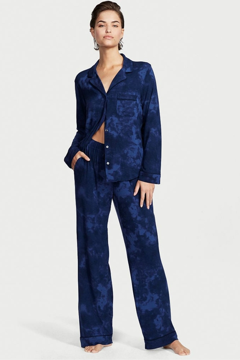 Victoria\'s Secret Modal Long Pyjamas Grise | NLZA-28451