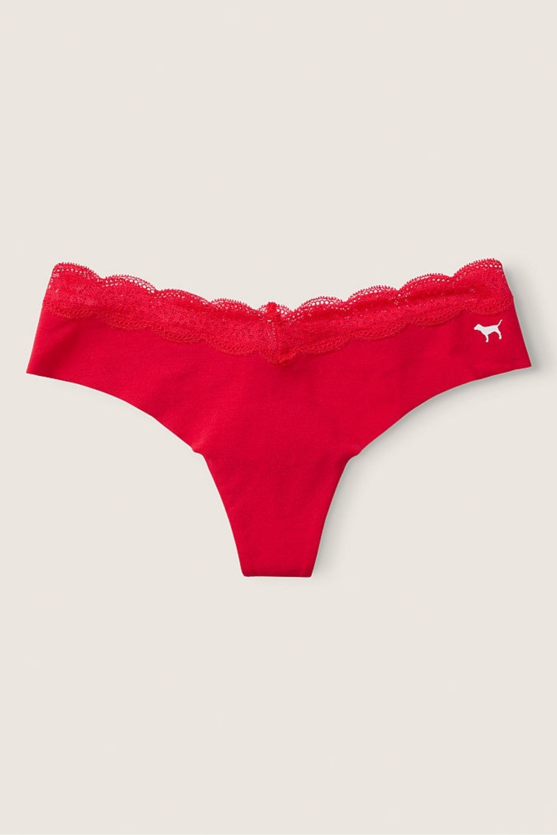 Victoria's Secret No-Show No Show Dentelle Trim Lanières Knickers Bleu | VDWT-72413