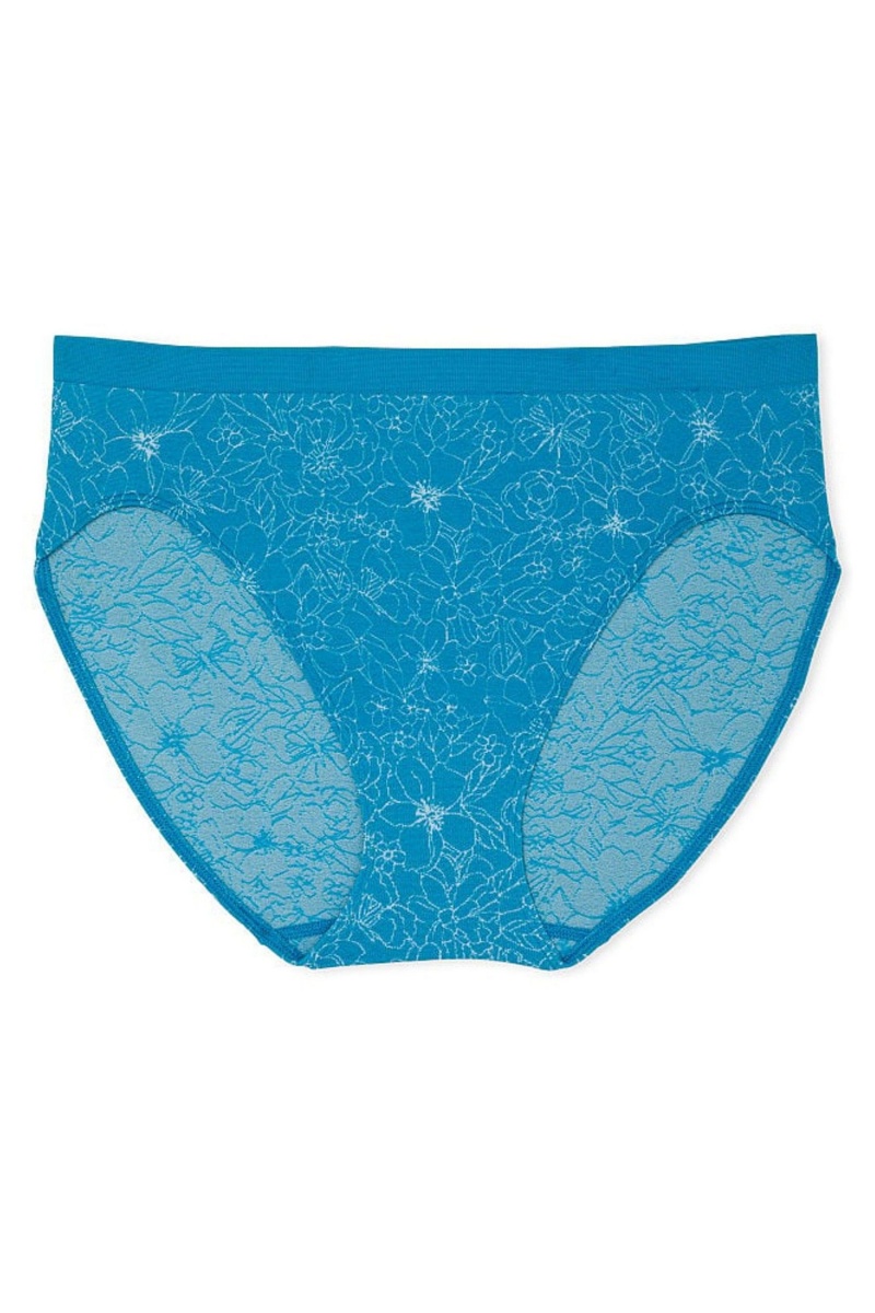 Victoria's Secret No Show Seamless Bikini Knickers Bleu | PNZC-36105