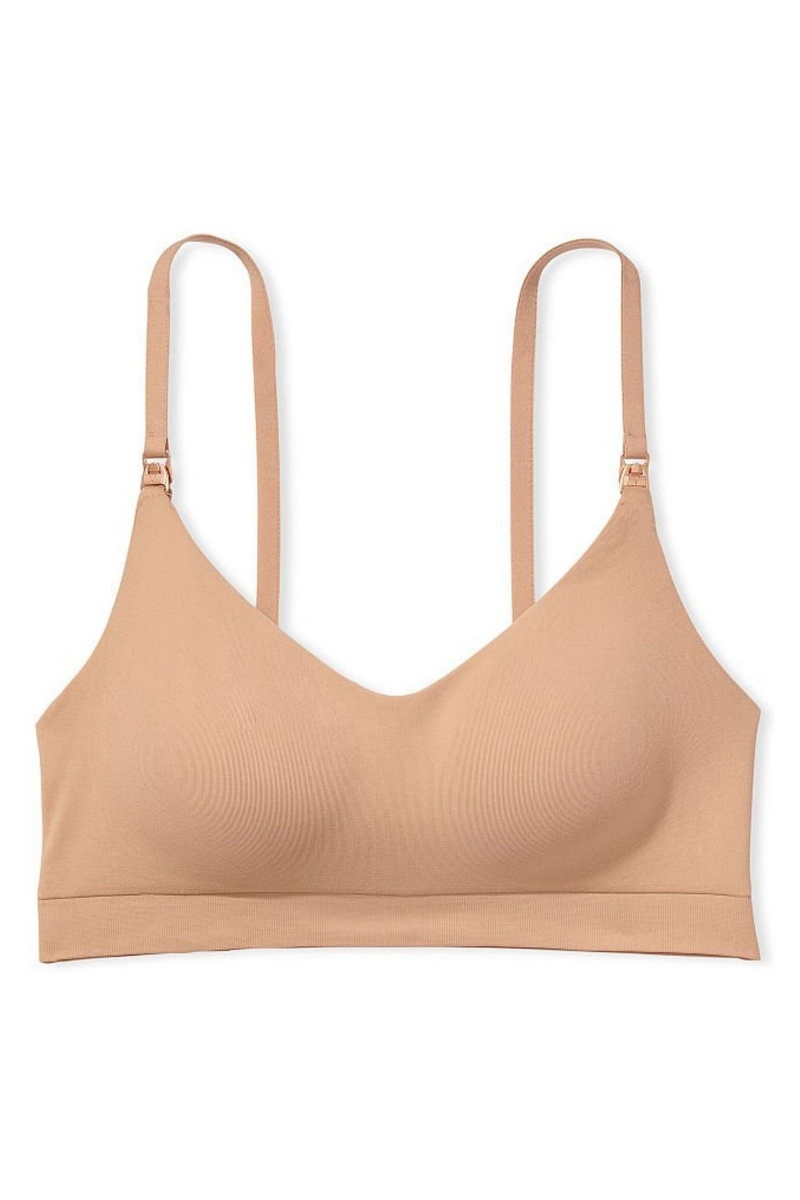 Victoria's Secret Non Wired Nursing Bra Sweet Praline Nude | BNLR-62710