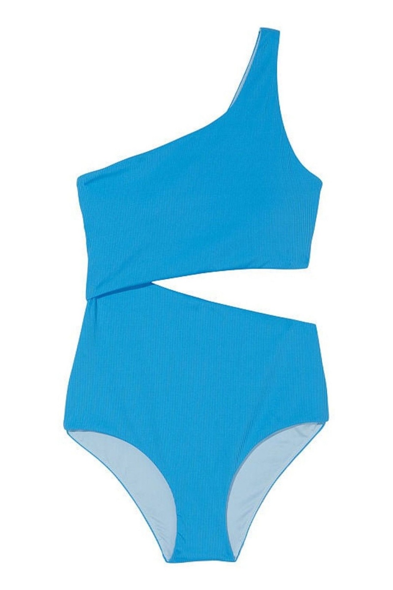 Victoria's Secret One Shoulder Swimsuit Bleu | MLAF-16027