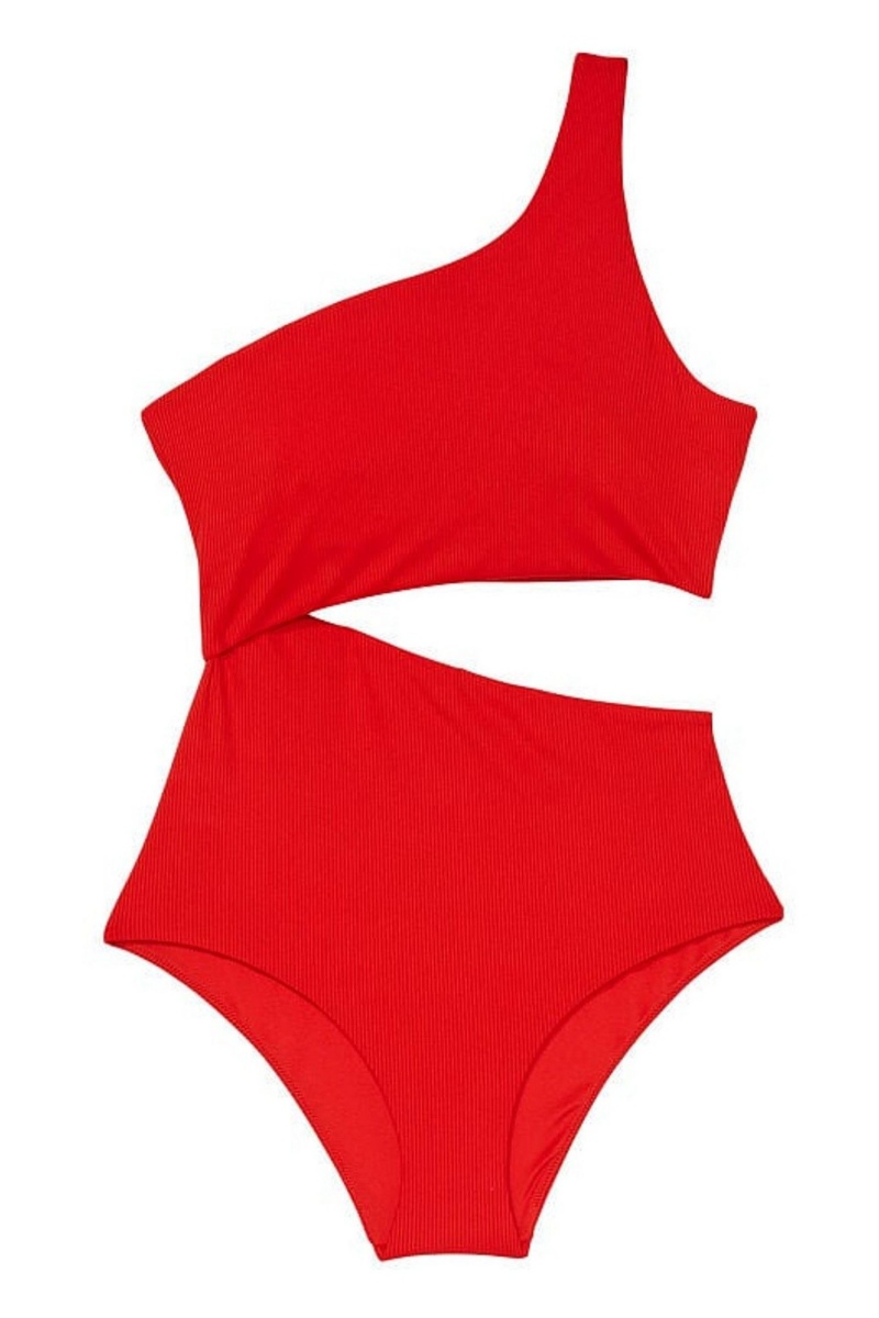 Victoria's Secret One Shoulder Swimsuit Rouge | JKQC-90476