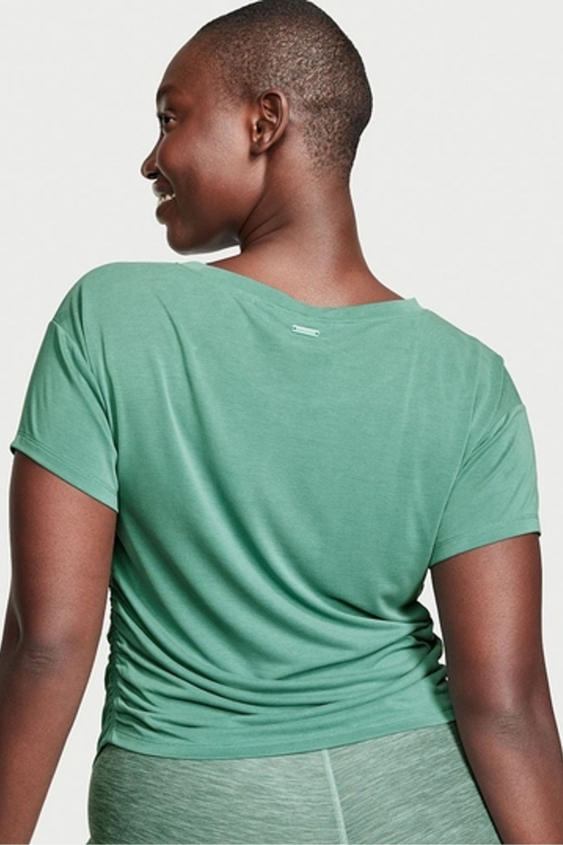 Victoria's Secret Ruched Modal T-Shirt Vert | KFDX-48165