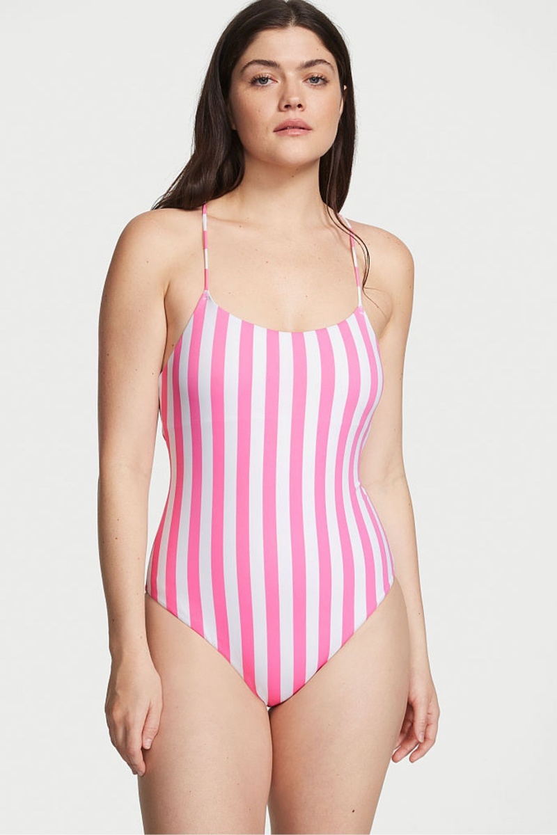 Victoria\'s Secret Scoop Neck Swimsuit Rose | INDA-41630