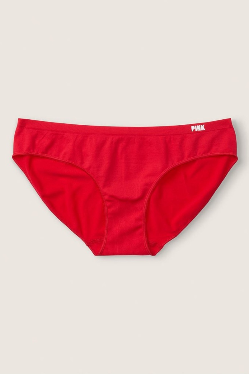 Victoria\'s Secret Seamless Bikini Knickers Rouge Rouge | BSKJ-53428