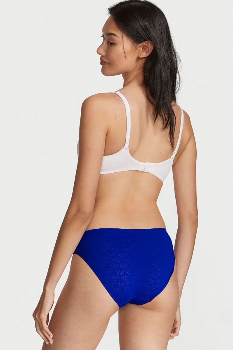 Victoria's Secret Seamless Bikini Knickers Bleu | IWAB-32960