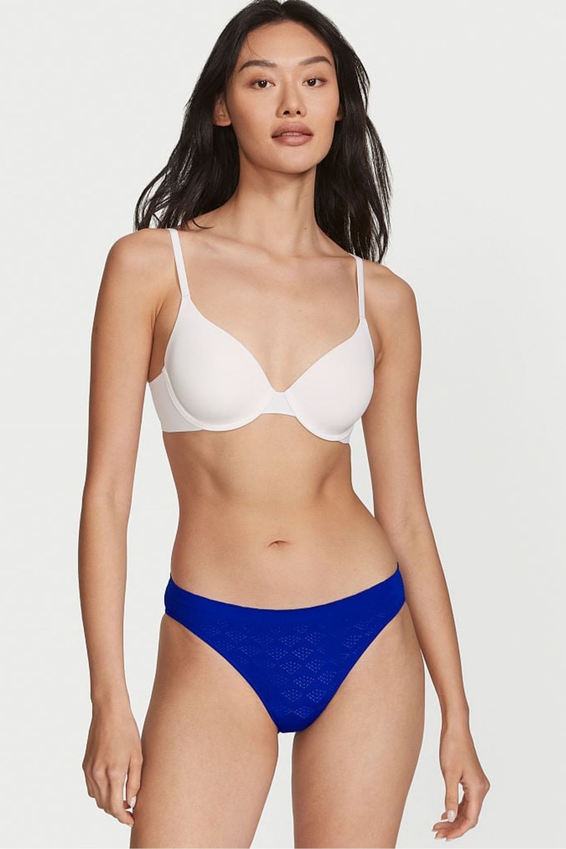 Victoria\'s Secret Seamless Bikini Knickers Bleu | IWAB-32960