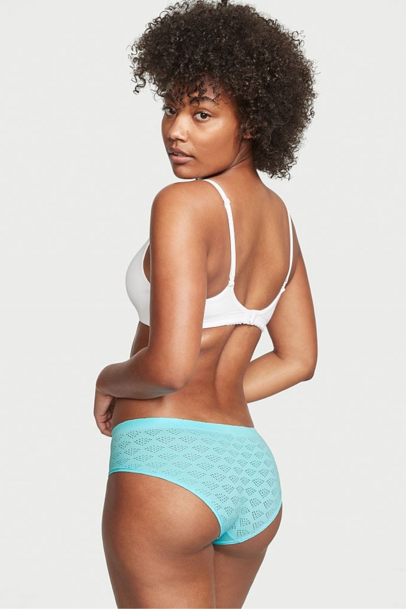 Victoria's Secret Seamless Hipster Knickers Bleu | FSEI-48162