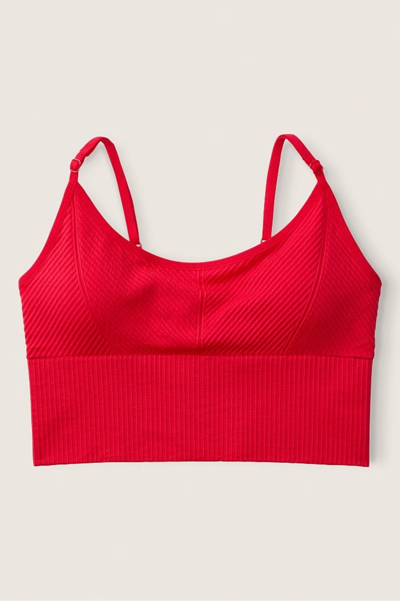 Victoria's Secret Seamless Seamless Lightly Doublée Low Impact Sports Bra Rouge | IJPK-41856