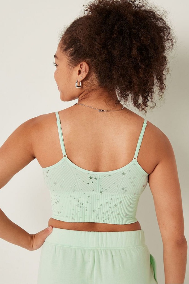 Victoria's Secret Seamless Seamless Lightly Doublée Low Impact Sports Bra Vert | SMVJ-51096