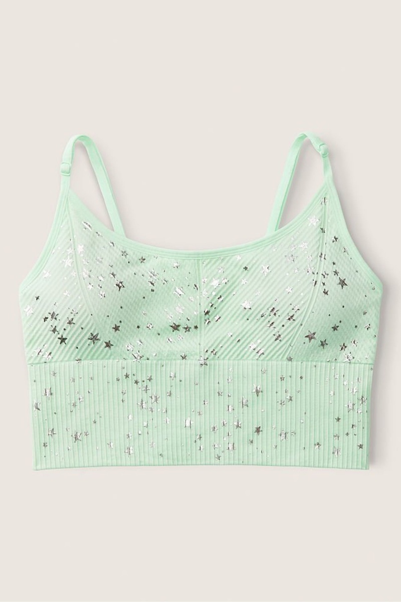 Victoria's Secret Seamless Seamless Lightly Doublée Low Impact Sports Bra Vert | SMVJ-51096