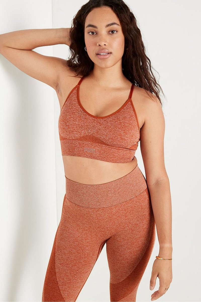 Victoria\'s Secret Seamless Seamless Racerback Lightly Doublée Bra Marron | OQTN-08246