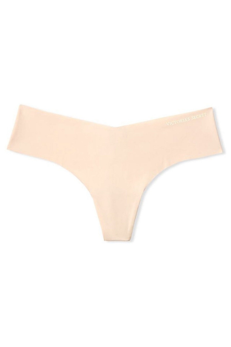 Victoria's Secret Sexy Illusions by Victorias Secret Smooth No Show Lanières Knickers Champagne Nude | BASN-50218