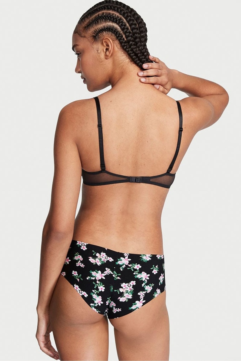 Victoria's Secret Sexy Illusions by Victorias Secret No Show Cheeky Knickers Noir | IKCS-17695