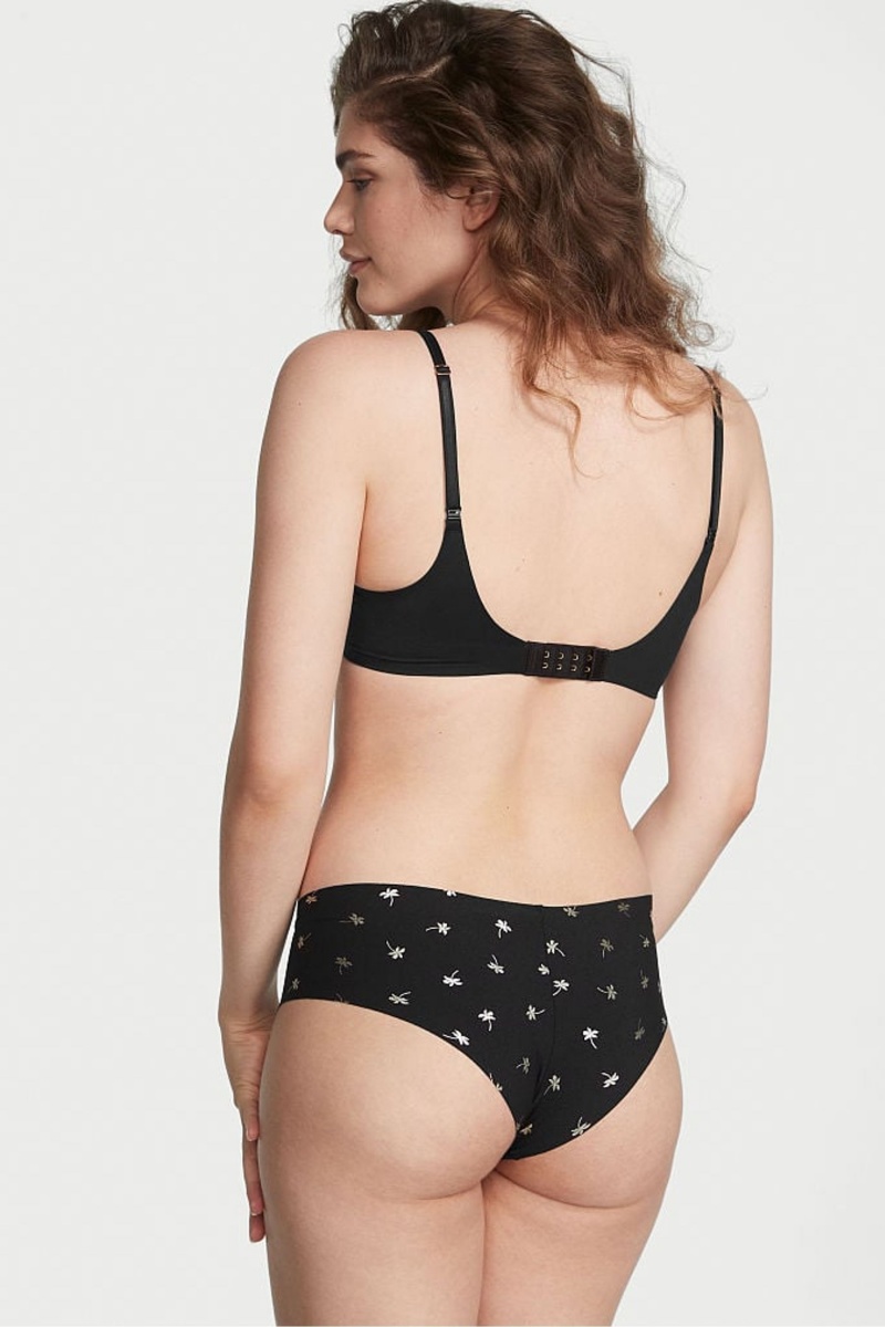 Victoria's Secret Sexy Illusions by Victorias Secret No Show Cheeky Knickers Noir | NVRH-32890