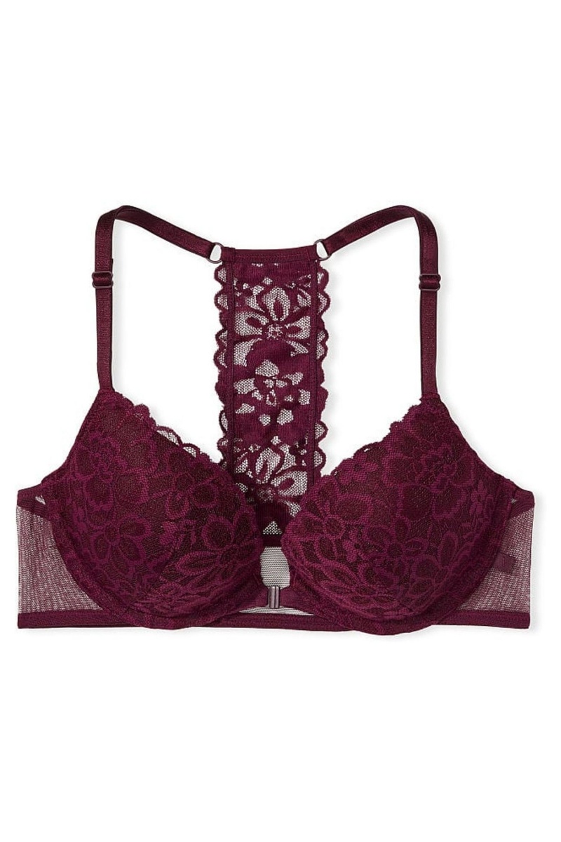 Victoria's Secret Sexy Tee Dentelle Front Fixation Lightly Doublée T-Shirt Bra Noir | MZOB-46309