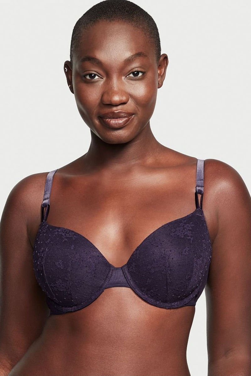 Victoria\'s Secret Sexy Tee Dentelle Lightly Doublée T-Shirt Bra Noir | HZIW-09687