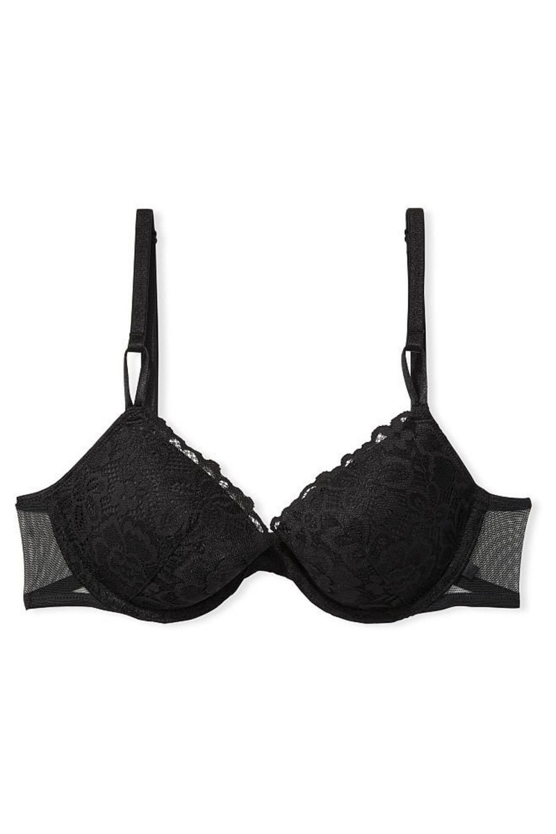 Victoria's Secret Sexy Tee Dentelle Lightly Doublée T-Shirt Bra Noir | MTGQ-38469