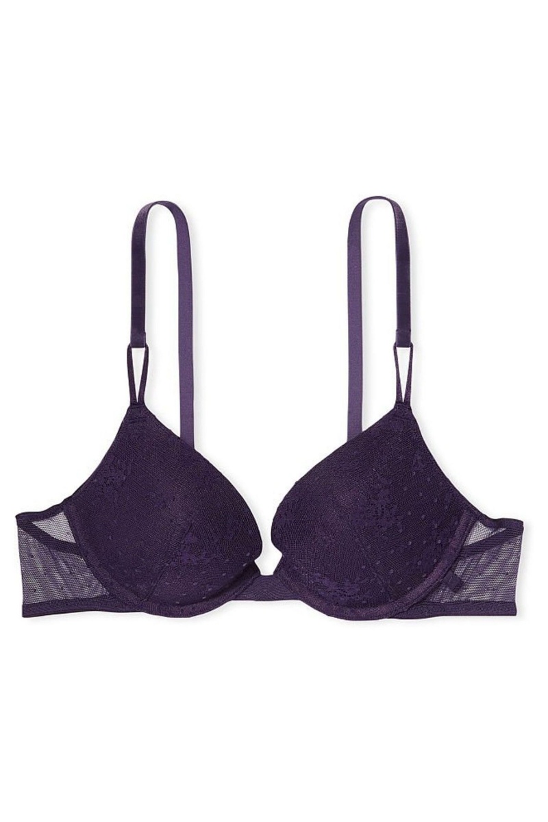 Victoria's Secret Sexy Tee Dentelle T-Shirt Push Up Bra Noir | XVHL-13527