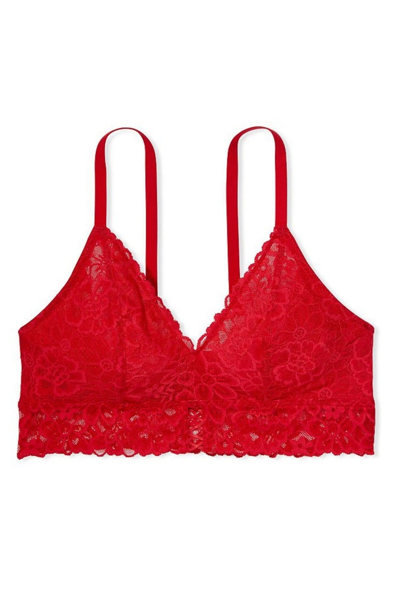 Victoria's Secret Sexy Tee Dentelle Unlined Bralette Rouge | WSZX-05236