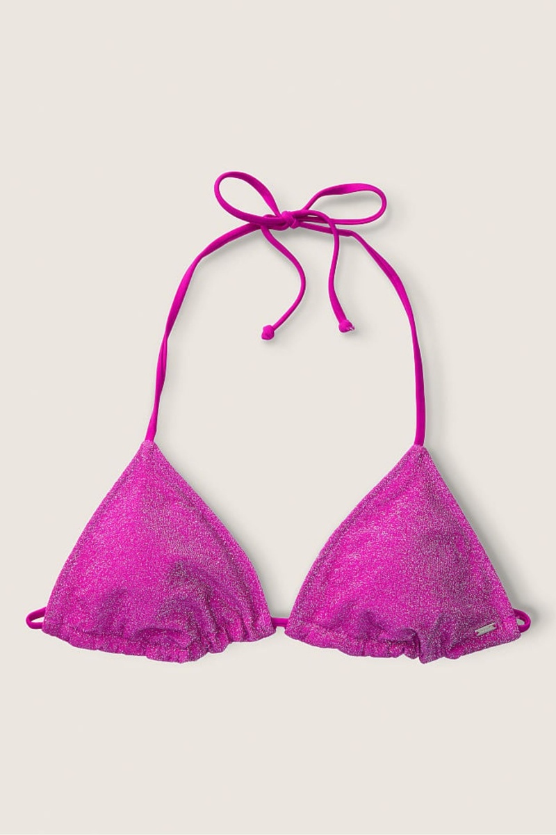 Victoria's Secret Shimmer Push Up Bikini Top Rose | MPZB-23689