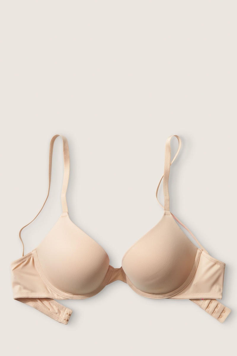 Victoria's Secret Smooth Push Up T-Shirt Bra Noir | OAIB-30152