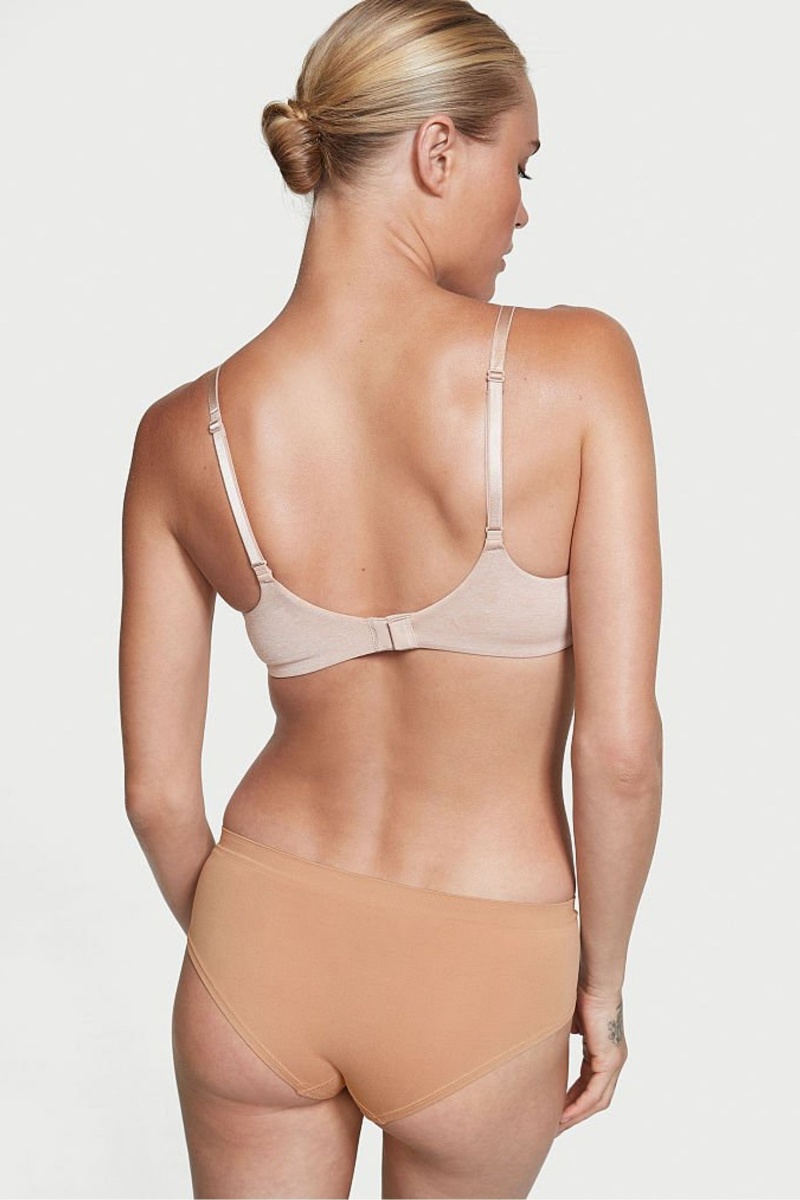 Victoria's Secret Smooth Seamless Hipster Knickers Almost Nude | ZNDL-58740