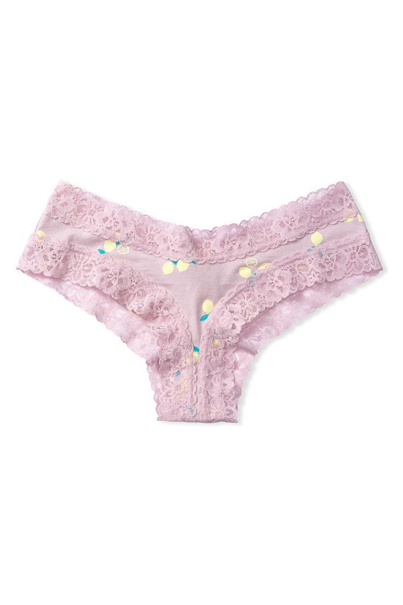 Victoria's Secret Stretch Coton LCE W CTN CHEEKY Aqua Daisy Dot | TKJE-70345