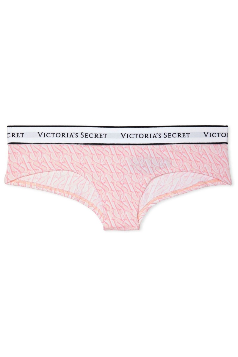 Victoria's Secret Stretch Coton Logo Knickers Bleu | OQVK-14739