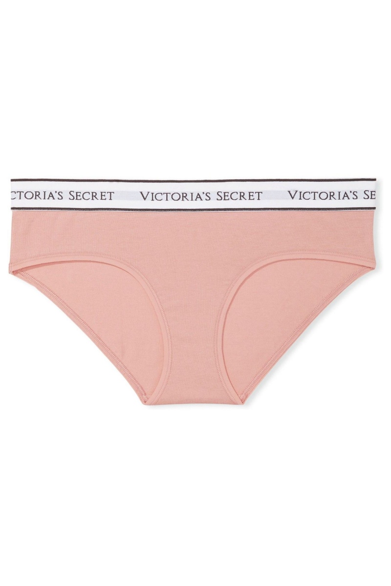 Victoria's Secret Stretch Coton Logo Knickers Rose Rose | LUZM-74231