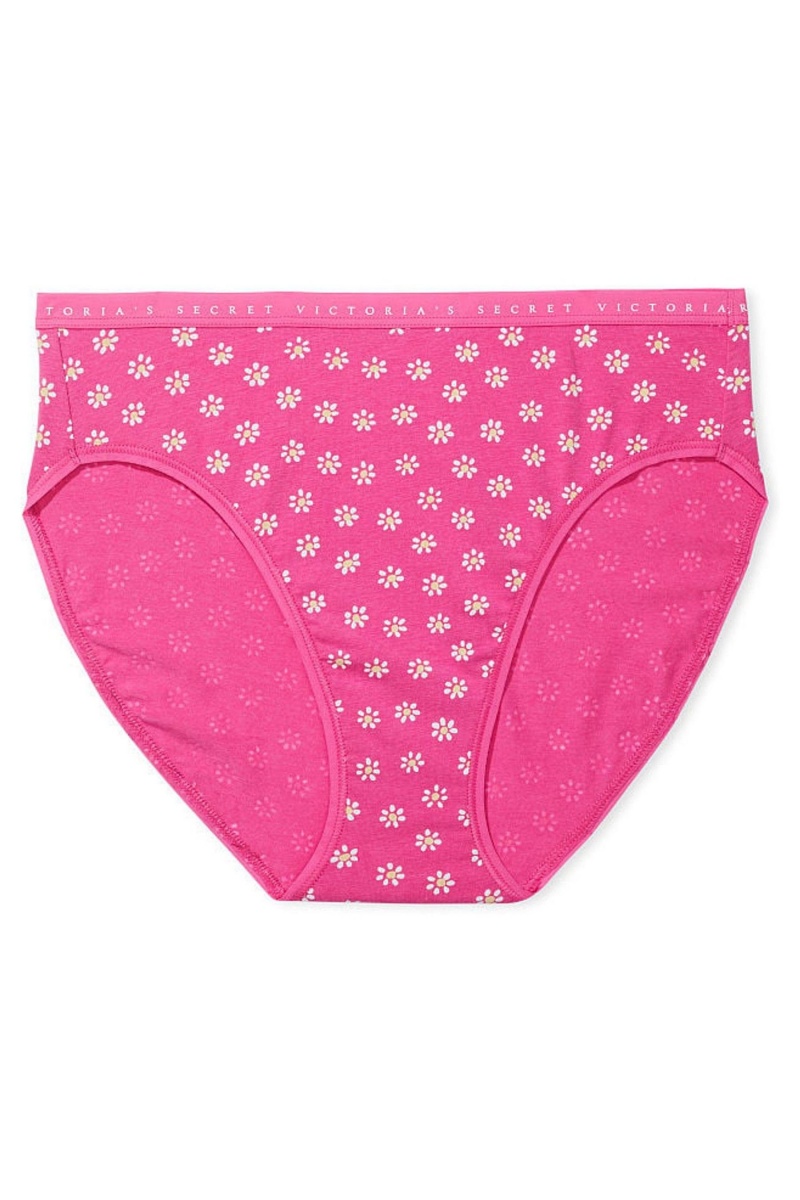 Victoria\'s Secret Stretch Coton Stretch Coton High Leg Brief Knickers Rose | ISYC-03264