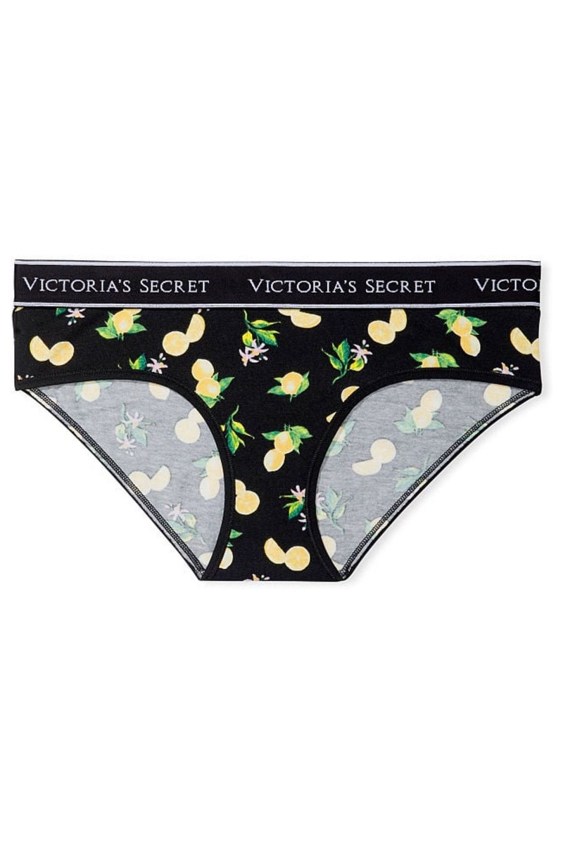 Victoria's Secret Stretch Coton Stretch Coton Logo Taille Hipster Knickers Bleu | HMPL-68093