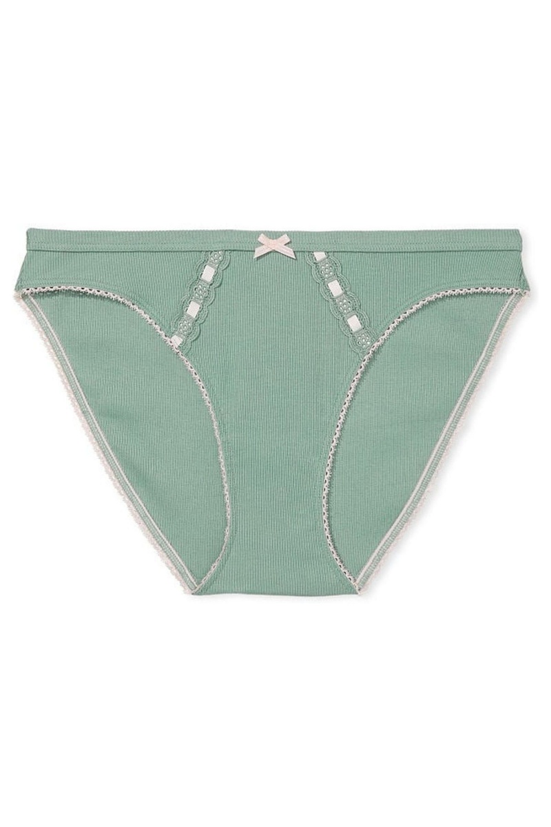 Victoria's Secret Stretch Coton Stretch Coton Bikini Knickers Bleu | REXJ-92150