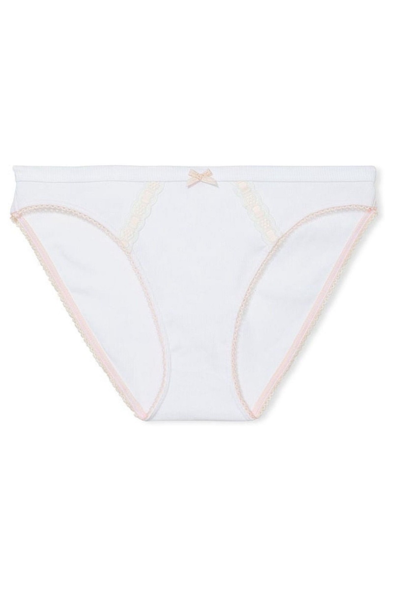 Victoria's Secret Stretch Coton Stretch Coton Bikini Knickers Bleu | MBVS-93602