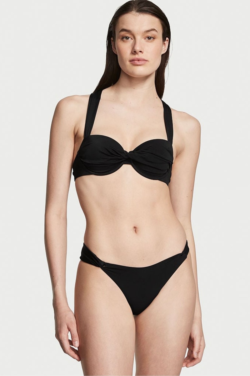 Victoria\'s Secret Swim Bikini Bottom Noir | QMVF-48392